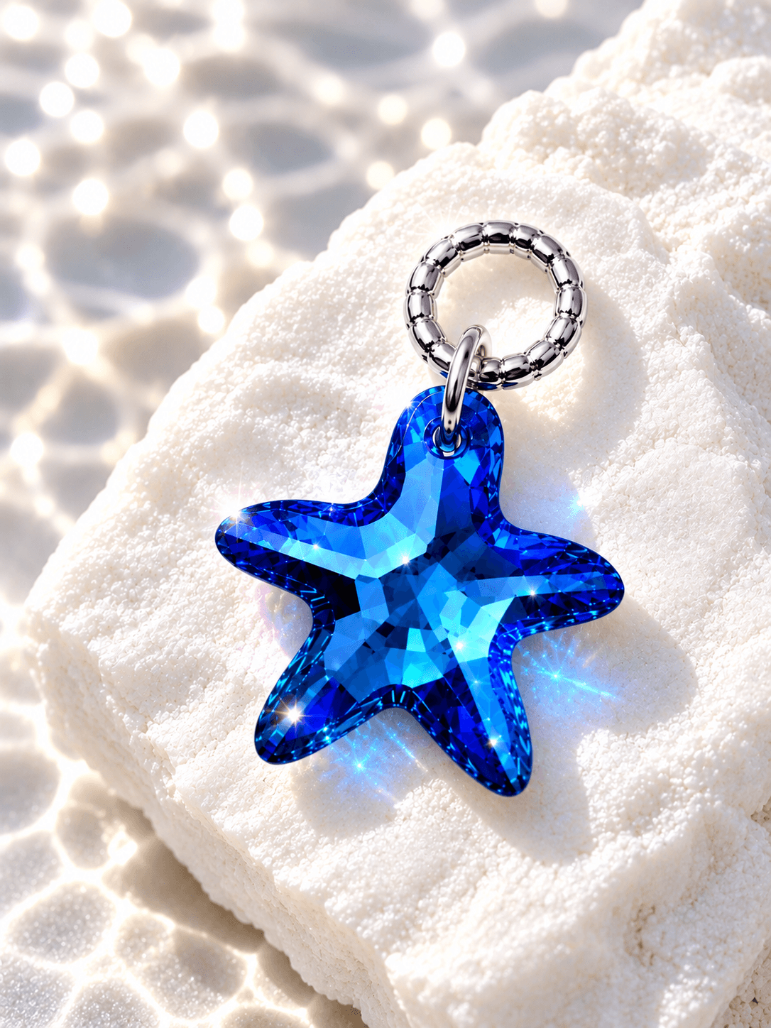 Подвеска "Морская звезда Swarovski" crystal blue