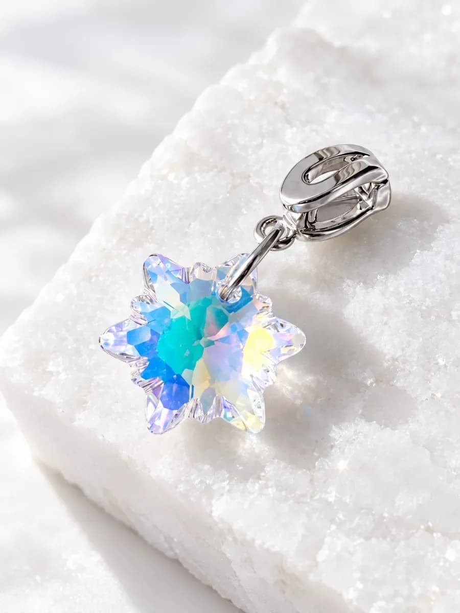 Подвеска "Снежинка Swarovski" crystal