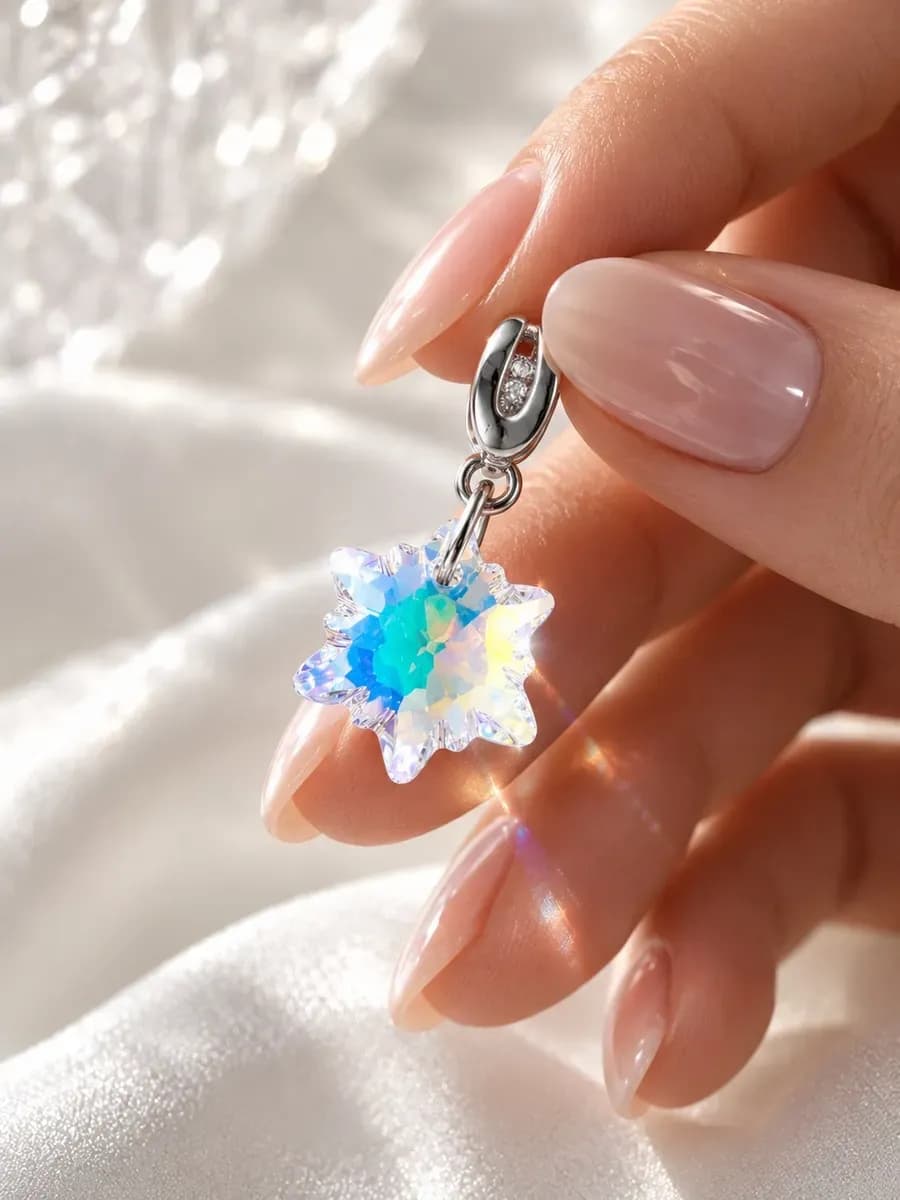 Подвеска "Снежинка Swarovski" crystal