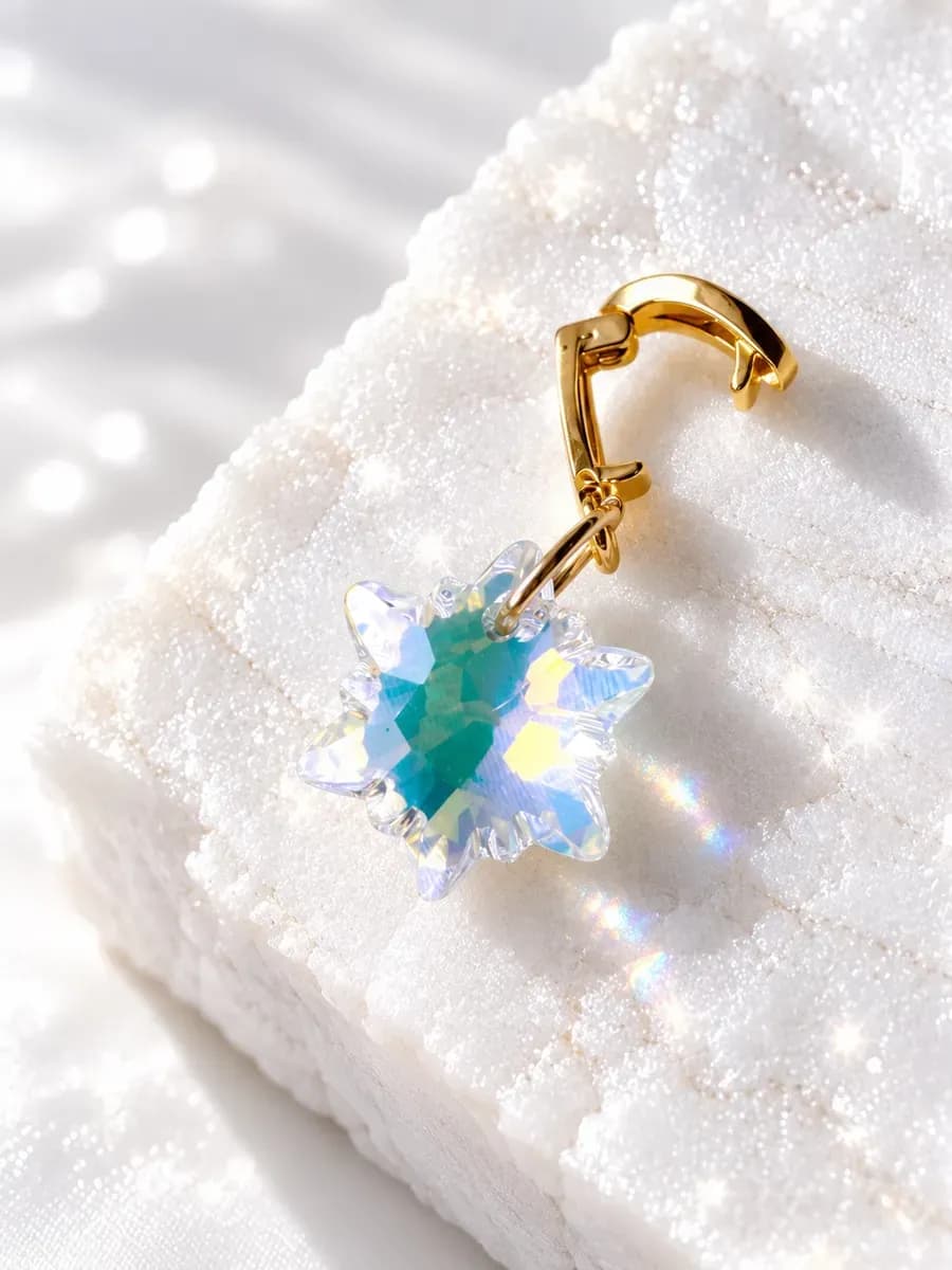 Подвеска "Снежинка Swarovski" crystal