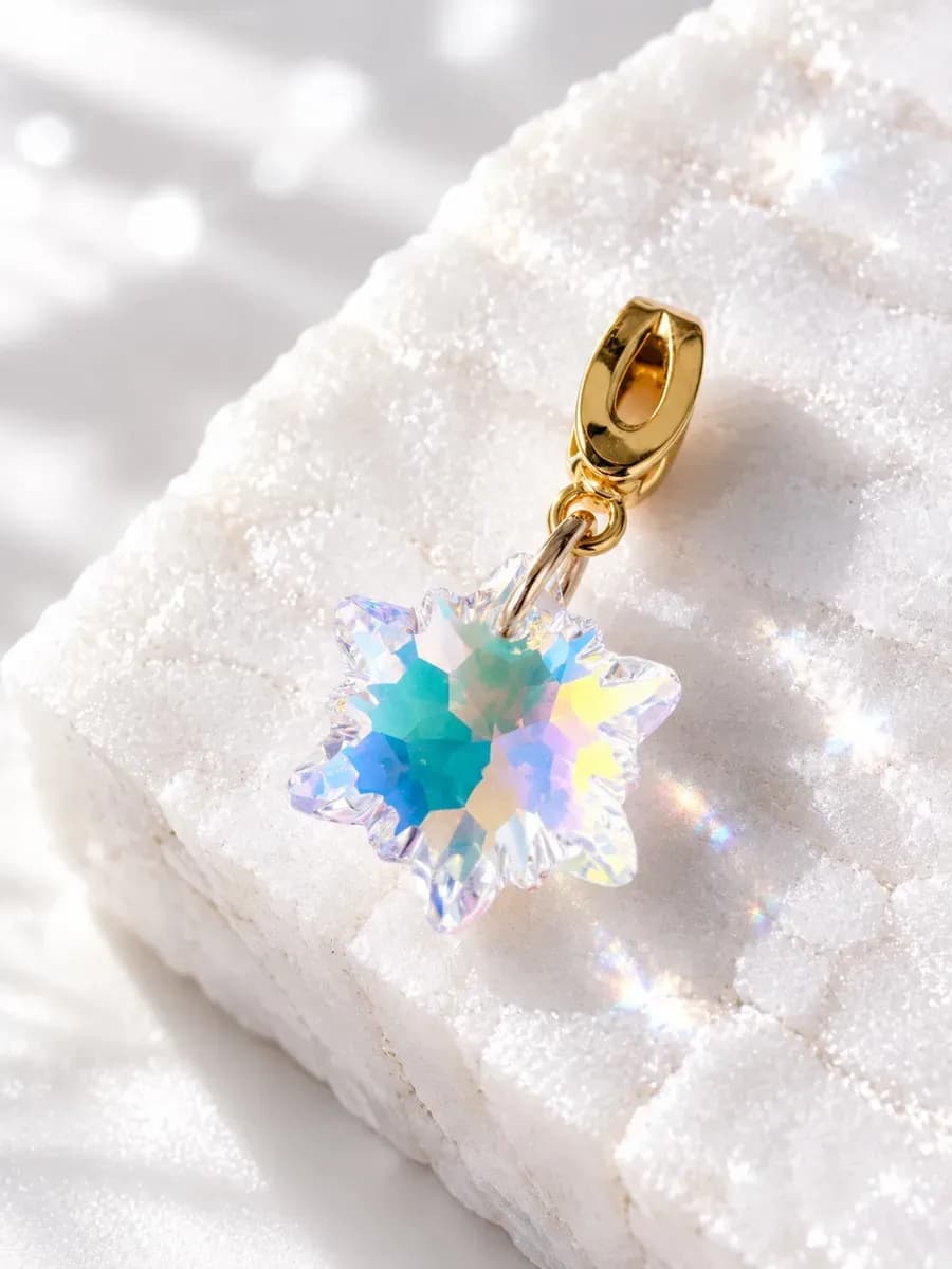 Подвеска "Снежинка Swarovski" crystal