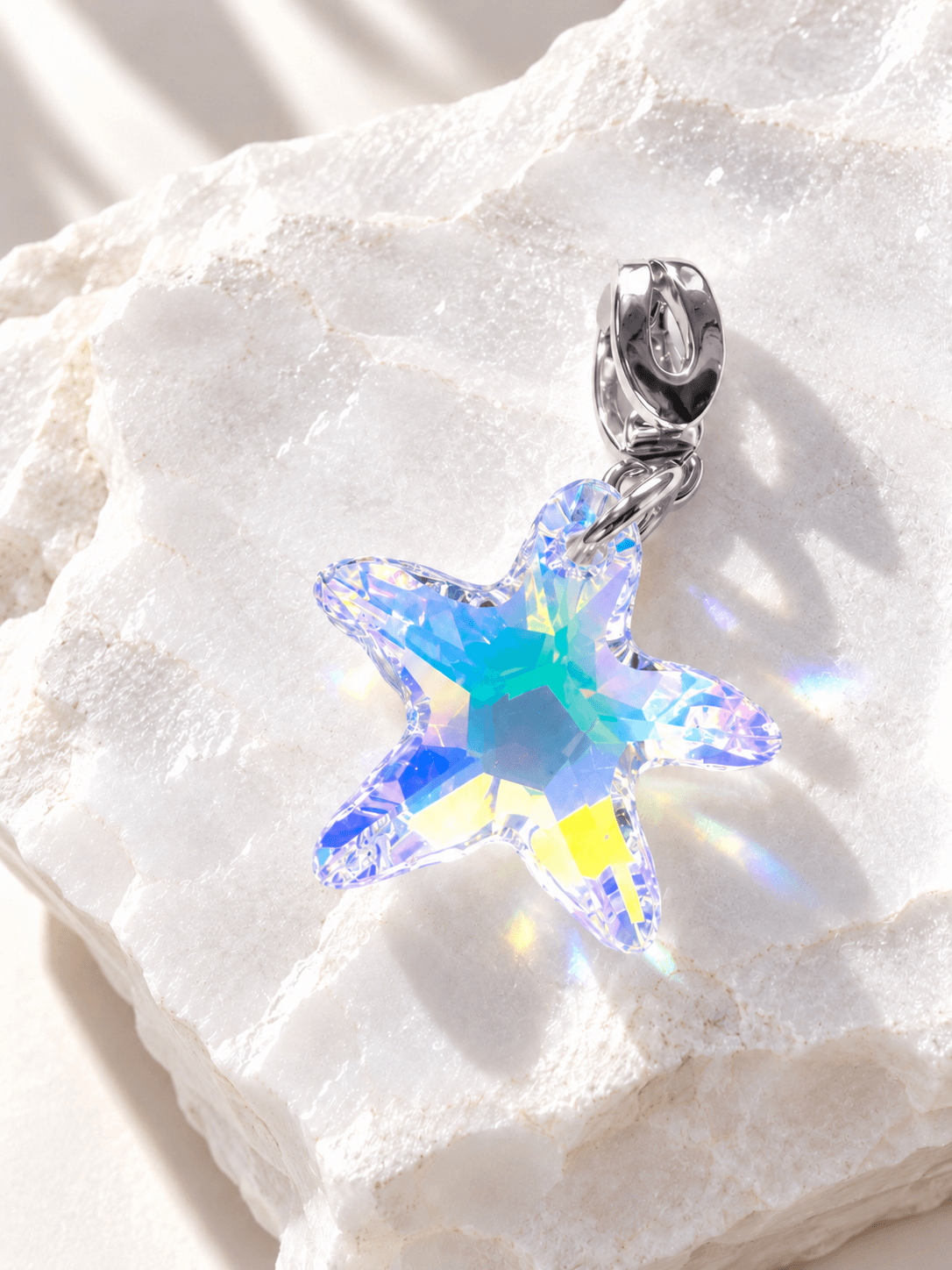 Подвеска на цепочку "Звезда Swarovski" crystal