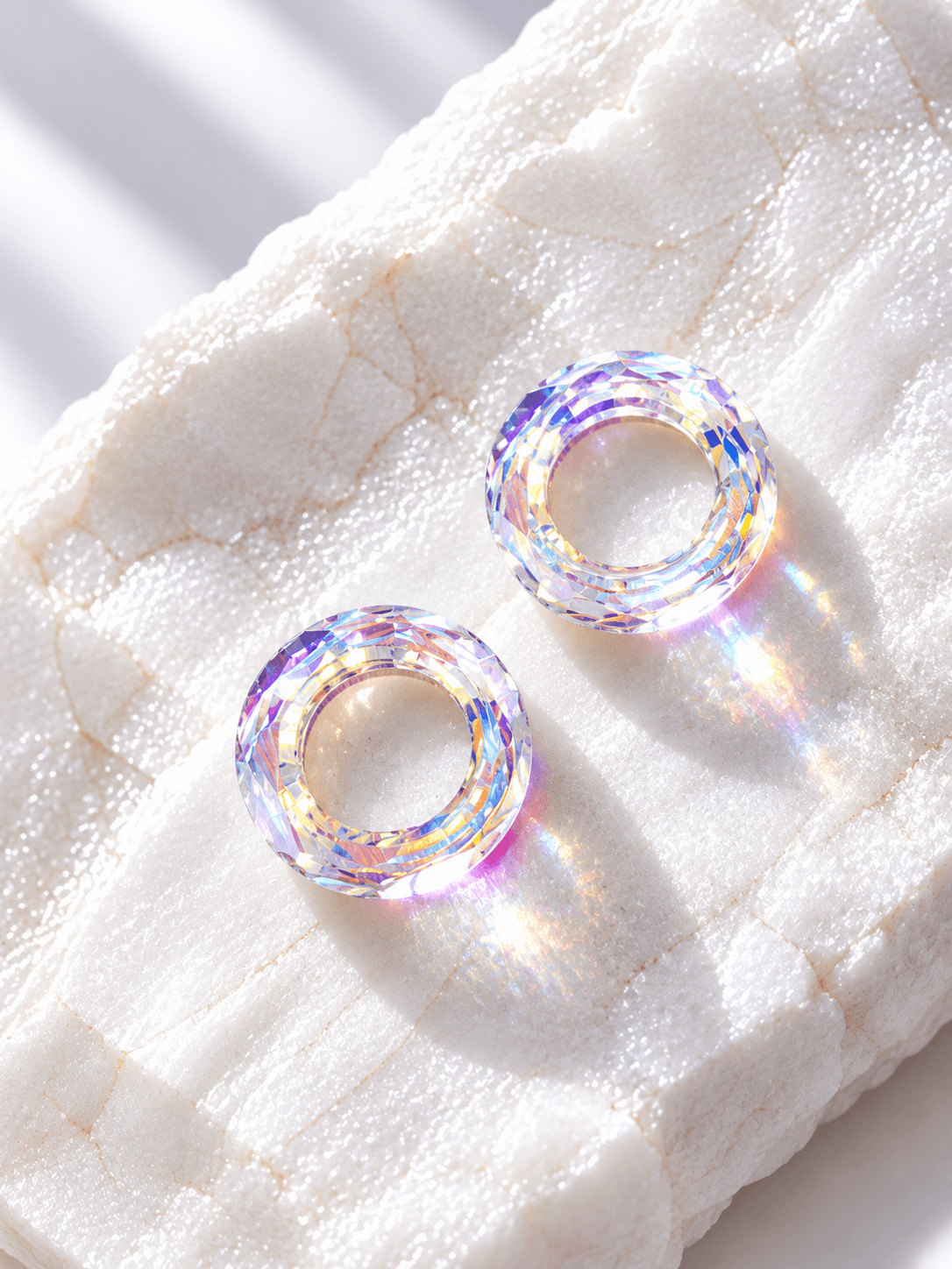 Подвески "Бублики Swarovski" crystal