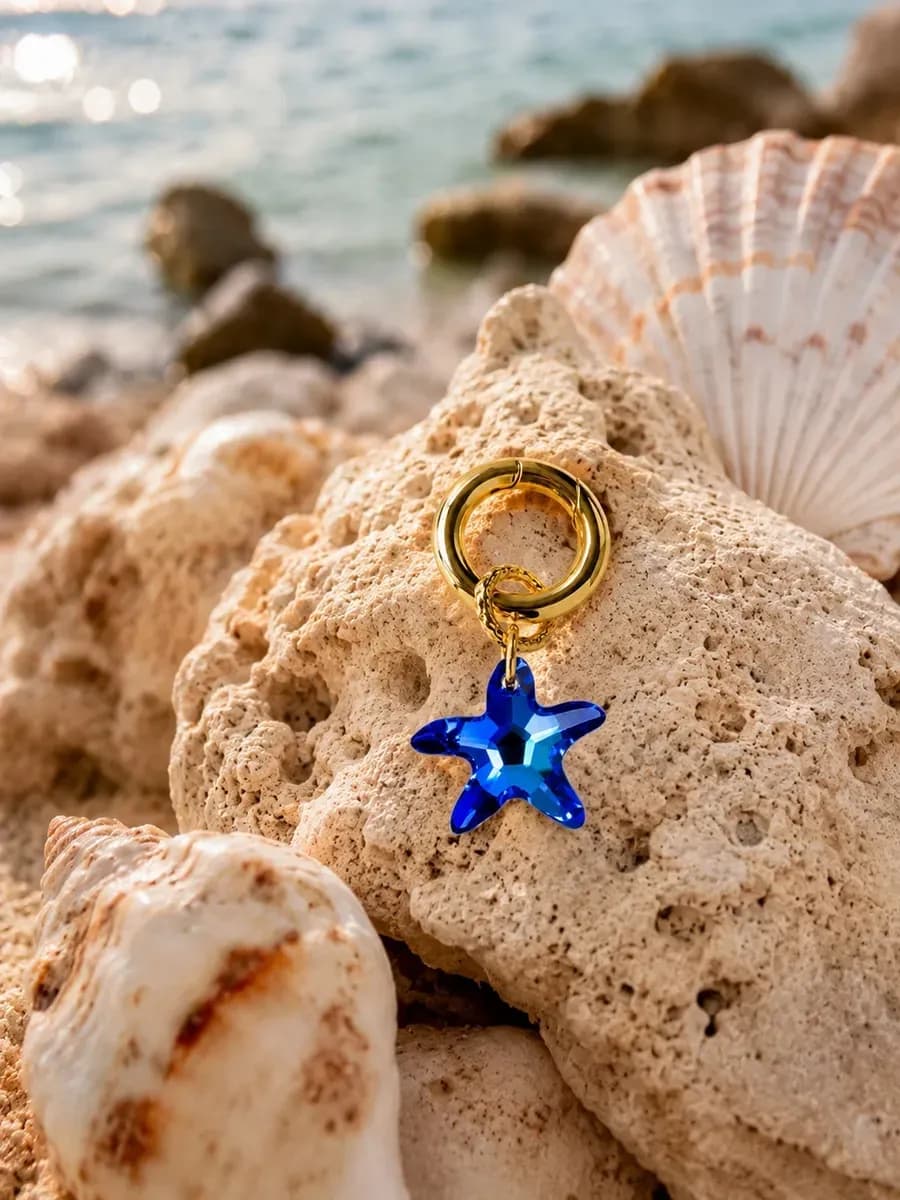Обвес на купальник морская звезда Swarovski