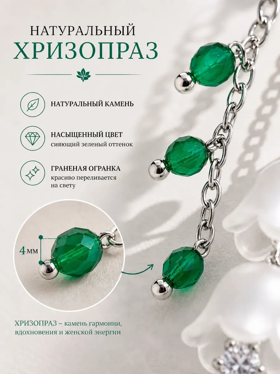 Подвески на серьги "Ландыши"